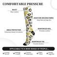 thumbnail image 2 of Rateoe Leopard And Butterfly Compression Socks for Women and Men 20-30mmHg-Circulation Support Socks Knee High Nurse Pregnant Running Medical and Travel Athletic, 2 of 7