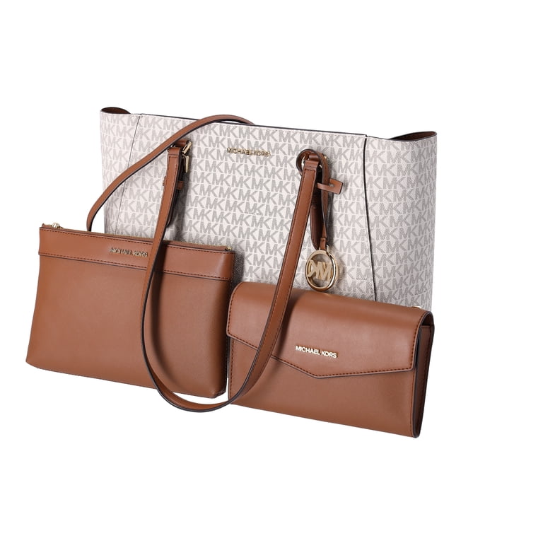 Michael Kors Women's Large Charlotte Leather 3-in-1 Crossbody Tote