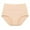 Beige, variant on NAFUU Period Underwear For Women High Waisted Leak Proof Cotton Overnight Menstrual Panties Full Coverage Briefs