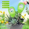 thumbnail image 4 of Handheld 3-in-1 Soil Meter, Multiple Function Temperature Humidity & Fertility Analyzer, Green Plastic Hydrometer for Gardening & Houseplants, Prevents Overwatering, 4 of 8