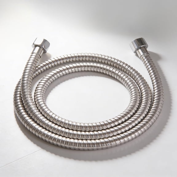 Shower Hose 71 inch Stainless Steel Shower Head Hose with 1/2 Inch Threaded Connector, Chrome Plated Finish