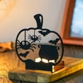 thumbnail image 5 of Halloween Decorations Halloween Ghost Candle Holder Creative Candle Tray Projection Candlestick Novelty Scary Candlestick Projection for Halloween Festival for Home Decoration, 5 of 6