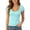Blue, variant on Women's Short Sleeve T-Shirts Low Scoop Neck Slim Fitted Ribbed Knit Casual Crop Tops Navy M
