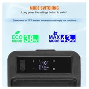 Car Refrigerator 8L, 12V/24V Portable Fridge Freezer,4°F to 68°F, Compressor Cooler, Car Armrest Design, Bluetooth, Camping Fridge