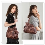 Angel Kiss Handbags for Womens Top-Handle Hobo Purse Roomy Casual Shoulder Bags PU Tote Satchel Purse for Womens