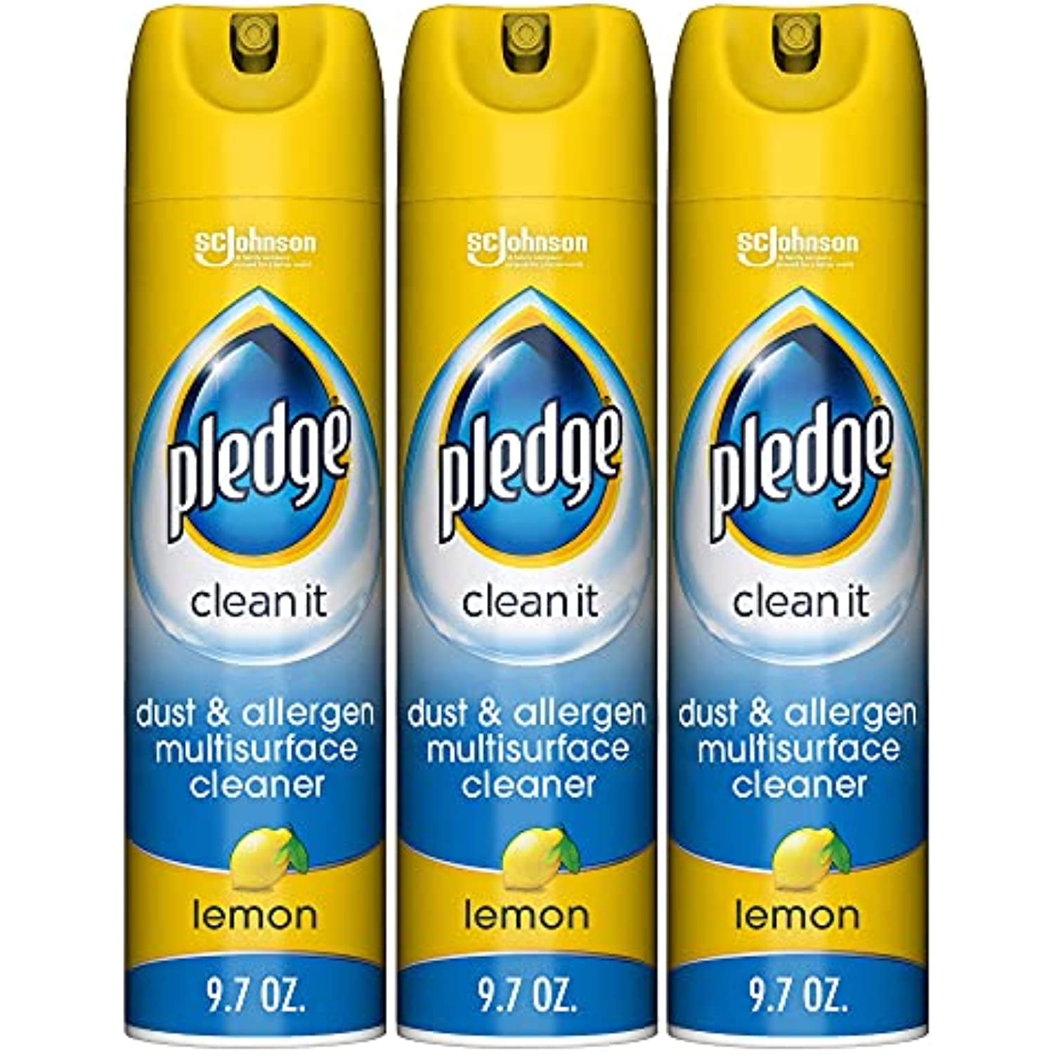 Pledge Dust & Allergen Multisurface Cleaner Spray, Works On Leather