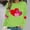 Green, variant on Women's Valentines Sweatshirts Plus Size Cute Love Heart Graphic Blouses Long Sleeve Round Neck Shirts Valentine's Day Printed Sweater Pullover Tops