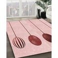 thumbnail image 3 of Ahgly Company Machine Washable Indoor Rectangle Transitional Pink Bubble Gum Pink Area Rugs, 7' x 10', 3 of 7