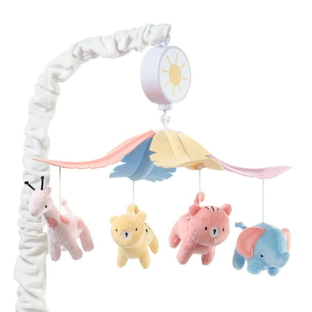 UPC: 0084122015036 | Lambs & Ivy Snuggle Jungle Pastel Safari Musical Baby Crib Mobile Soother Toy
