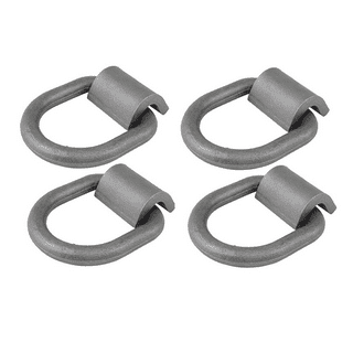Mega Cargo Control 1 Long Type Weld-On D Rings (10-Pack) | Heavy-Duty  Forged Steel Tie Down Anchor w/Bracket for Flatbed Trucks & Trailers WLL