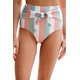 thumbnail image 4 of ABPHQTO Braguitas de bikini de talle alto con lazo en la parte delantera y estampado de rayas multicolor para mujer, 4 of 5