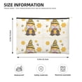 thumbnail image 3 of Susaid Beekeeper Gnome Holding A Glass Print Makeup Mini Bags for Women Multi Color Cosmetics Bag Travel Toiletry Bag Pencil Pouch Blank Makeup Bags with Zipper, 3 of 7
