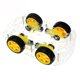 thumbnail image 3 of Kit de chasis de coche Robot inteligente acrílico doble 4WD DIY Kit de chasis de coche Robot inteligente para artesanía, 3 of 5