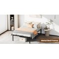 thumbnail image 4 of JIOABL TWIN Size Steel Platform Bed Frame – Durable Support, Quiet Design,  Extra Underbed Storage ,Sturdy and durable for bedrooms, 4 of 8