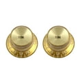 thumbnail image 2 of Allparts PK-0182 Gold Top Hat Set of 2 Reflector Tone Knobs, 2 of 2