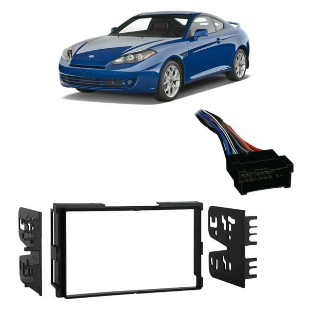 Fits Hyundai Tiburon 0308 Double DIN Stereo Harness Radio Install Dash