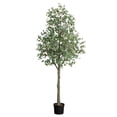 thumbnail image 2 of Nearly Natural Potted Eucalyptus Artificial Tree - 12' - Green, 2 of 8