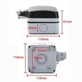 thumbnail image 4 of Outdoor Wall Socket With Usb Socket For Outdoor Use, Ip66 Waterproof Socket, Garden Socket, Surface Mounting, Wet Room Protection Contact, Outdoor Wit, 4 of 5