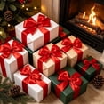 thumbnail image 5 of Single Faced Satin Wired Edge Ribbon, 20-Yard Polyester Satin Wrapping Ribbon for Bows, 2.48 Inches Wide Craft Fabric Binding Ribbon for Xmas Invitation Card Making Gifts Decoration, 5 of 7