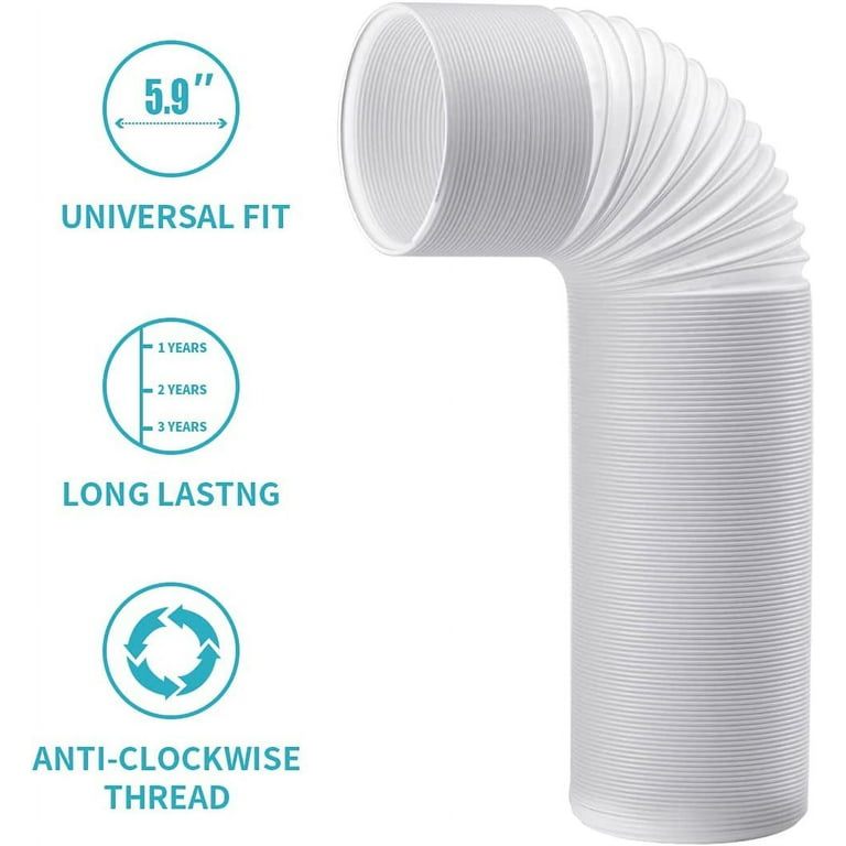 YOUHO Portable Air Conditioner Exhaust Hose 5.9 Inch Diameter 80