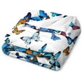 thumbnail image 3 of Yibo Beautiful Butterfly Blanket Flannel Soft and Comfortable Anti-static Bed Sofa Blanket, 3 of 7
