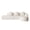 White, variant on Sailvan 111.8" L-Shaped Curved Modular Sofa, Modern Lychee-Textured Sectional with Chaise, 3 Pillows Black