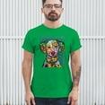 thumbnail image 3 of Tee Hunt Dean Russo Dalmatian Luv Colorful Dog T-Shirt Neon Puppy Men's Tee, Green, Large, 3 of 5