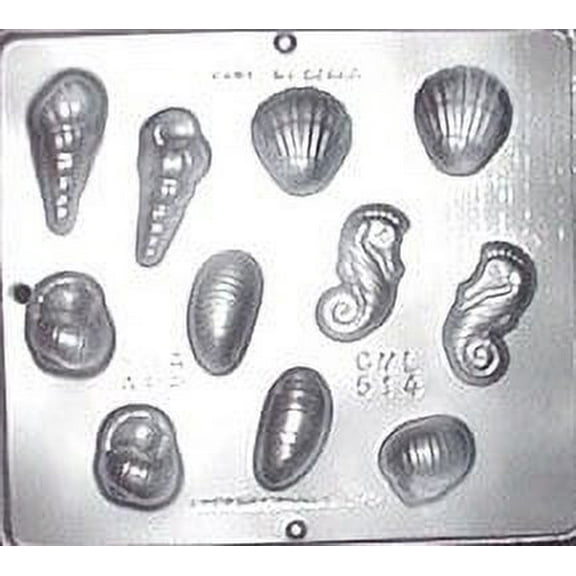 514 Seashell Assortment Chocolate Candy Mold