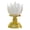 White, variant on LED Lotus Buddhist Light, Flickering Lotus Candle Flower Night Lamp, Oil Buddhist Lamp with Simulated Flame, Battery Operated Altar Supplies for Worship, Home Decor, Festival Atmosphere