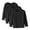 #319-Black, variant on 3 Pack Cotton Long Sleeve Tee Shirts Basic Crewneck T-Shirts for Boys/Girls/Toddlers Long-Sleeve T-Shirts
