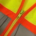 thumbnail image 4 of JORESTECH ANSI/ISEA 107-2020 Type R Class 3 Two-Tone High Visibility Sleeved Safety Vest with Zipper and Pockets, 4 of 8