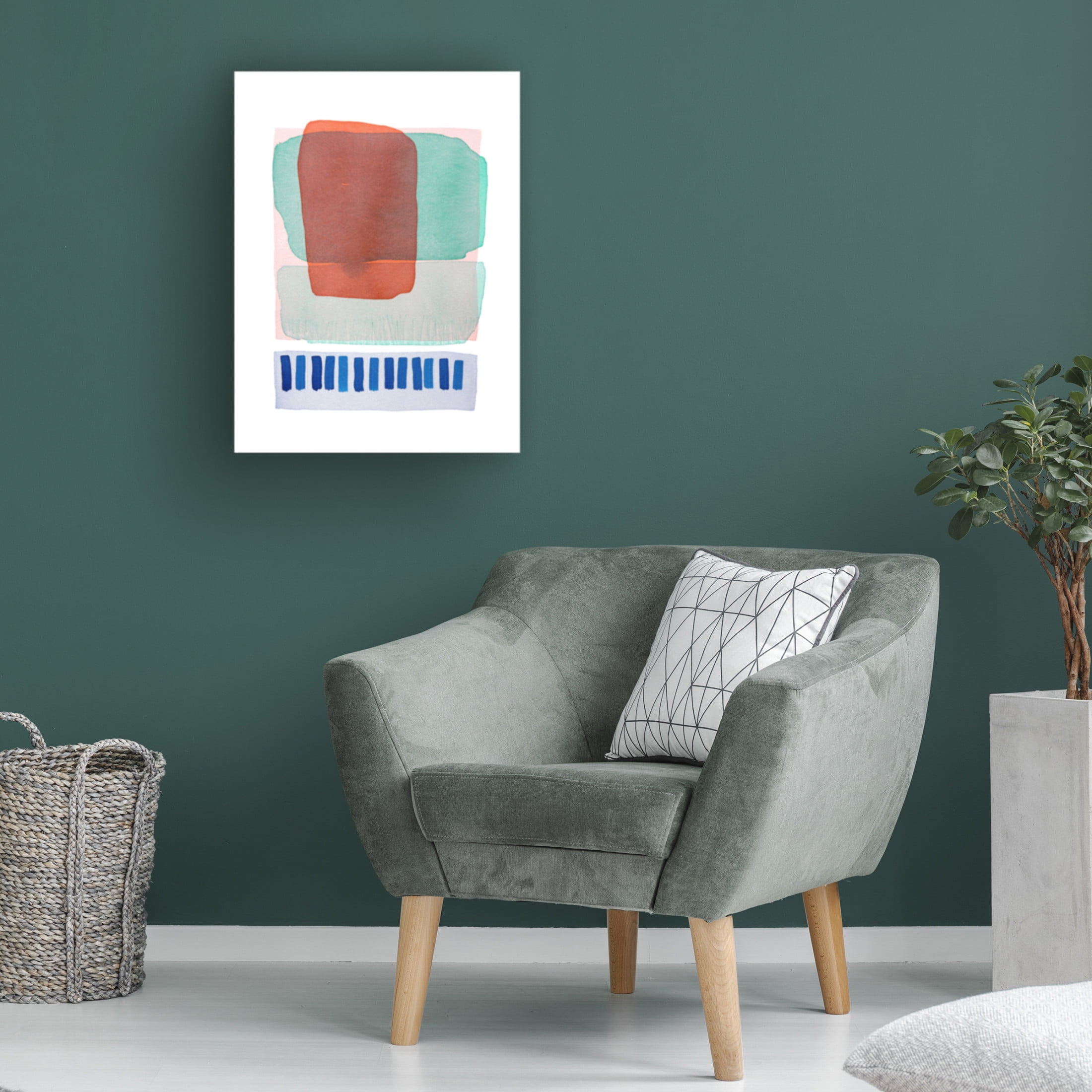 Canvas Wall Art - Simone Christen 'Helen At The Lido I' Wall Art for Living Room, Bedroom, or Office Décor by Trademark Fine Art - 18 x 24 Inches