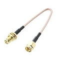 thumbnail image 2 of 4X SMA Female SMA Male F / M Antenna Connection Cable Adapter Black + Gold, 2 of 4