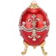 thumbnail image 5 of Rawiri Huevo de Fabergé, huevo de Pascua pintado a mano, huevo de Fabergé esmaltado, diamantes brillantes, caja de baratija de huevo de Pascua para collar, pulsera, anillo, adornos de escritorio, 5 of 5