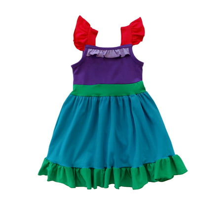 So Sydney Toddler Girl 1-2 Pc Soft Comfy Cotton Stretch Minnie or Princess Dress Costume