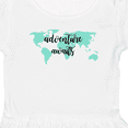 thumbnail image 4 of Inktastic Adventure Awaits Teal World Map Girls Toddler Dress, 4 of 5