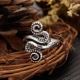 thumbnail image 4 of Anillos para mujer, regalos para mujer, temperamento, viento frío, personalidad, búho hueco, anillo abierto para mujer, 4 of 5