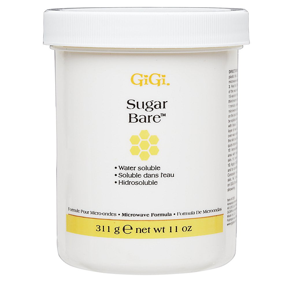 GiGi Sugar Bare Hair Removal Wax with AllNatural Cane Sugar, Microwave