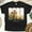 Black, variant on John 3:16 Christian T-Shirt My Sin Was Great His Love Greater, Gold, Size M