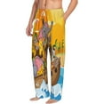 thumbnail image 2 of Bingfone Animals On Noah'S Ark1 Mens All Over Print Sleep Pajama Pants-Medium, 2 of 9