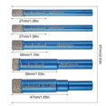 thumbnail image 2 of Brocas de diamante para soldadura fuerte, 5 uds., brocas para azulejo seco de 6/6/8/10/12 Mm, para granito, mármol, vidrio, hormigón, materiales duros Feliz Sencillez, 2 of 5
