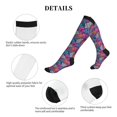 thumbnail image 5 of Pofeuu Tropical Leaves Print Compression Socks for Women & Men Circulation - Best Support for Nurses,Running,Athletic,Sports, 5 of 7