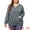 Gray, variant on DARING DIVA Women's Plus Size Button Down Crew Neck Cardigan Sweater 1X Gray