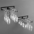 thumbnail image 2 of 2-piece wine glass holder (black), 2 of 3