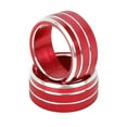 thumbnail image 5 of 5pcs Red Aluminum Alloy Auto AC Climate Control Ring Knob Trim Cover for Toyota Camry 2018-2020, 5 of 6