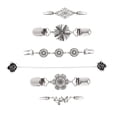 thumbnail image 2 of 6 uds. Clips elegantes para chal de suéter, camisas, blusas, broches para cuello, abrigos, vestidos, hebillas, broche de cárdigan para mujeres que Yuyangstore Clip de suéter, 2 of 8