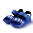 thumbnail image 1 of Mialoley Baby Boys Girl Beach Sandals Striped Candy Color Beach Pool Flat Shoes, 1 of 9