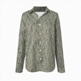 thumbnail image 5 of Towmus Button Down Shirts for Women Dressy Floral Printed Long Sleeve Blouse Business Casual Work Tops Fall Cardigan Shirt, 5 of 6