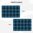 thumbnail image 3 of Placemats Set Of 4 / 6, Blue Black Plaid Placemats For Dining Table Indoor/Outdoors Heat Resistant Washable Placemats 18" X 12", 3 of 8
