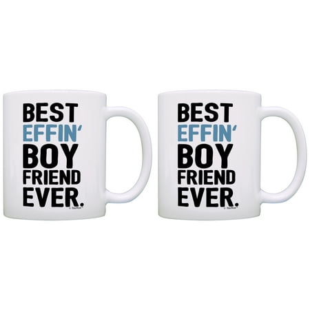 

ThisWear Boyfriend Gift Ideas Best Effin Boyfriend Ever Perfect Gifts for Boyfriend Gift Set 11 ounce 2 Pack Coffee Mugs